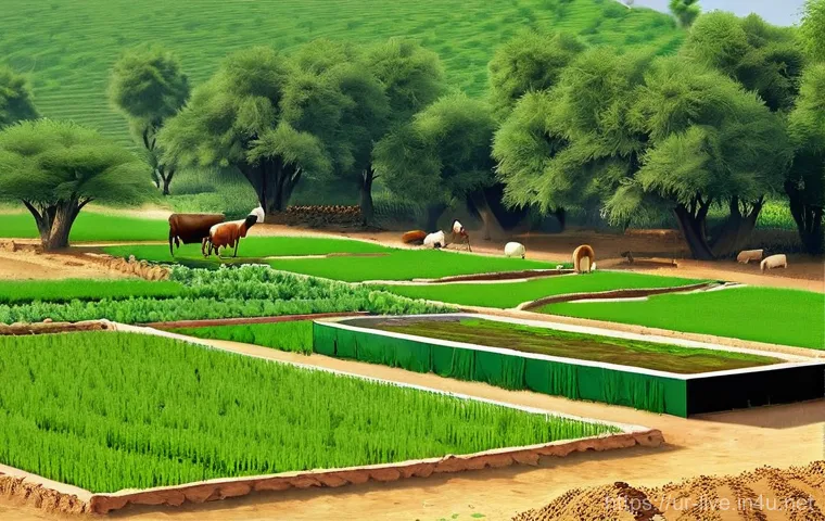 축산업 자격증 합격 비결 모음 - **Prompt:** A heartwarming and authentic scene depicting Pakistani villagers, including men and wome...