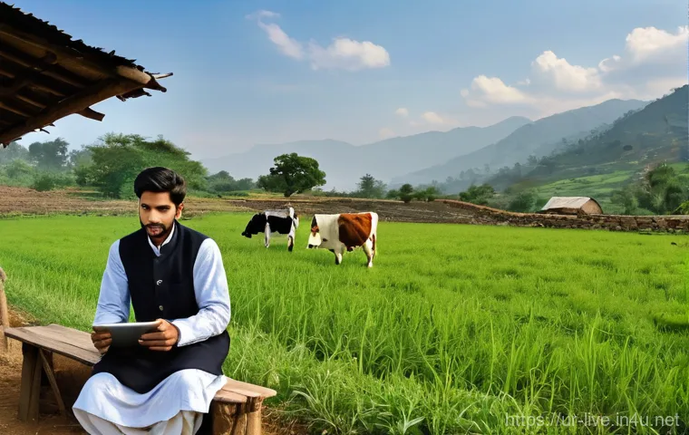 축산업 관련 온라인 강의 추천 - Prompt 1: Modern Learning, Traditional Farm**