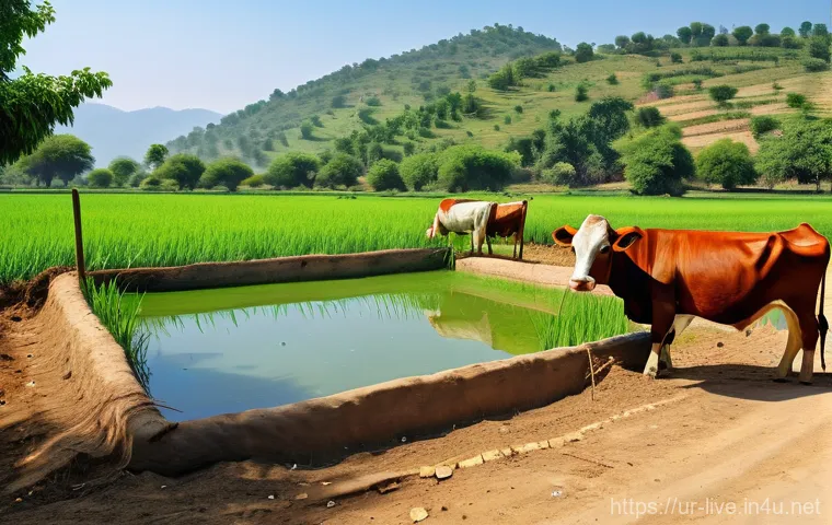 축산업 필수 노하우 - **Prompt 1: Healthy Livestock and Balanced Nutrition in a Rural Setting**
"A vibrant and idyllic...